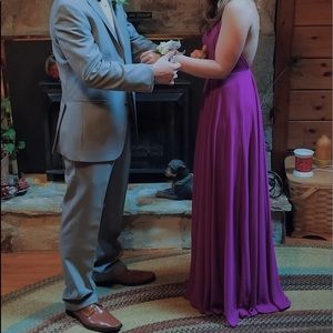 Lulu’s Magenta Formal Dress